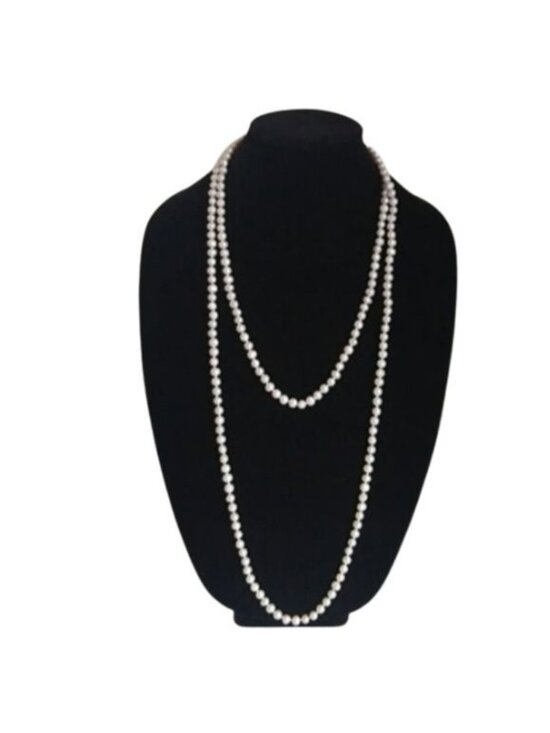 Jewelry - Freshwater 6mm Pearls Neverending Necklace, 64"